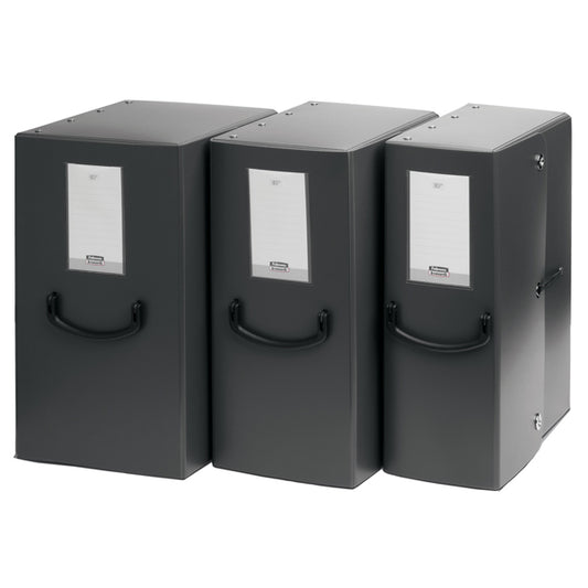 FELLOWES - 1031101 - Scatola archivio Pick Up - dorso 16 cm - 35x25 cm - grigio antracite - Fellowes