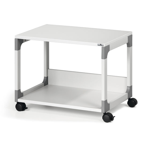 DURABLE - 3710-10 - Mobile-carrello Multifunzione System 48 - con ruote - 2 ripiani - 60 x 43,2 x 47,7 cm - grigio - Durable