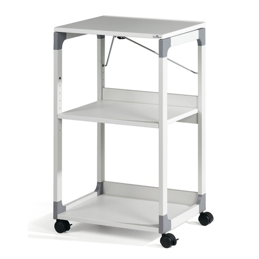 DURABLE - 3701-10 - Carrello System - per videoproiettore - con ruote - 3 ripiani - 50,8 x 43,2 x 88,2 cm - grigio - Durable