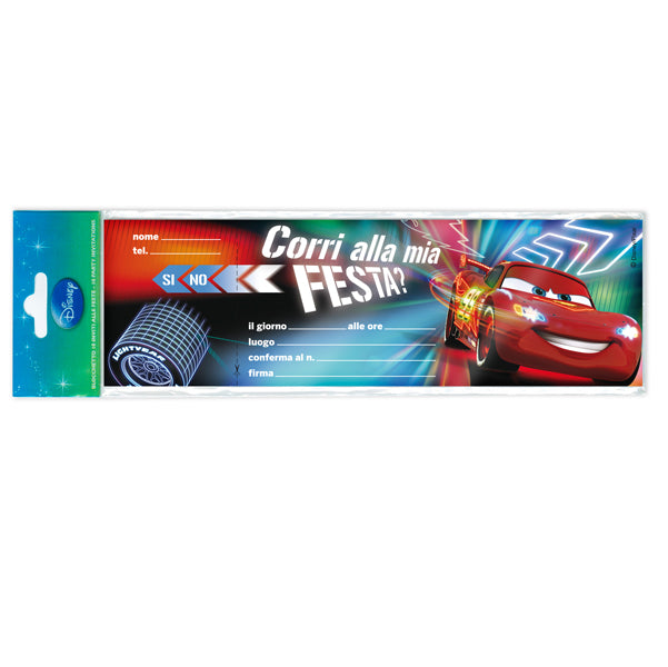 REX SADOCH - WYASSCAR - Blocchetto invito alla festa Cars 2 Disney - Rex Sadoch - conf. 10 inviti