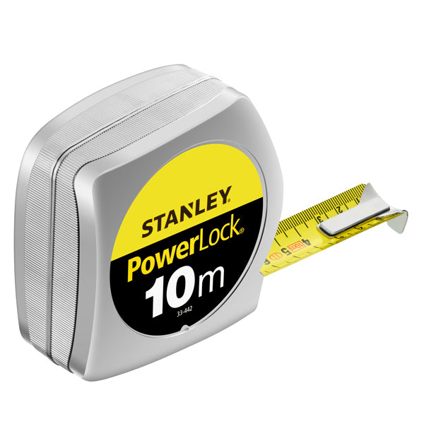 STANLEY - M33442 - Flessometro PowerLock - 10 m - metallo - Stanley