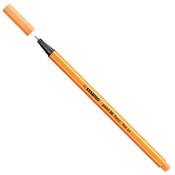 STABILO - 88-054 - Fineliner Point 88 - tratto 0,4mm - arancio neon 054 - Stabilo
