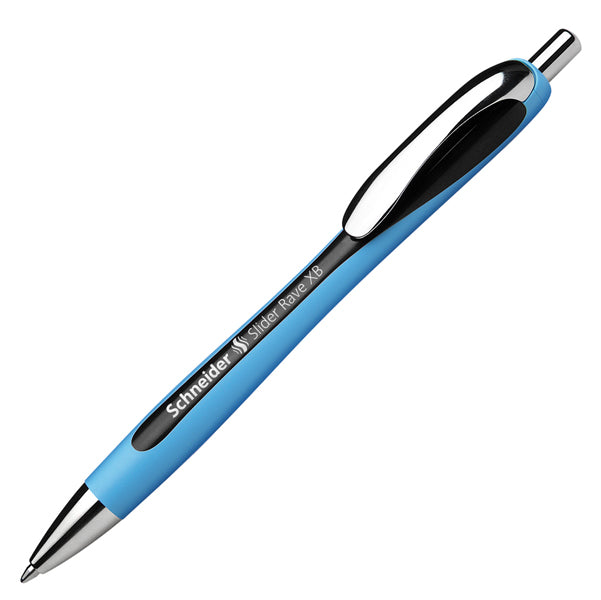 SCHNEIDER - P132501 - Penna a sfera a scatto Slider Rave  - punta XB - nero - Schneider