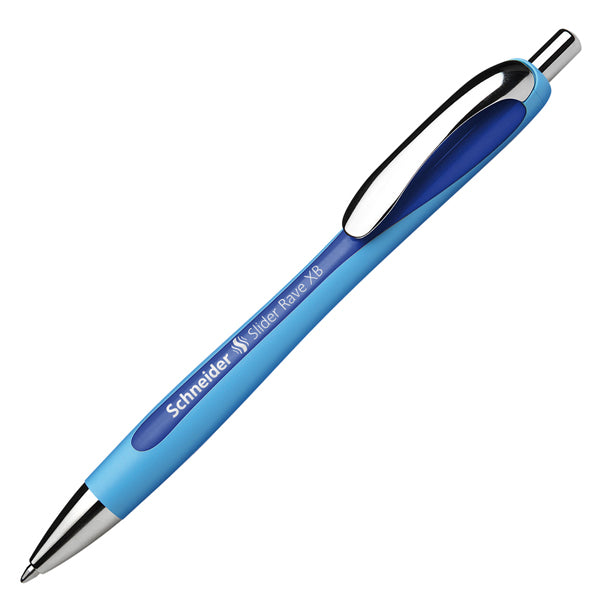 SCHNEIDER - P132503 - Penna a sfera a scatto Slider Rave - punta XB - blu  - Schneider