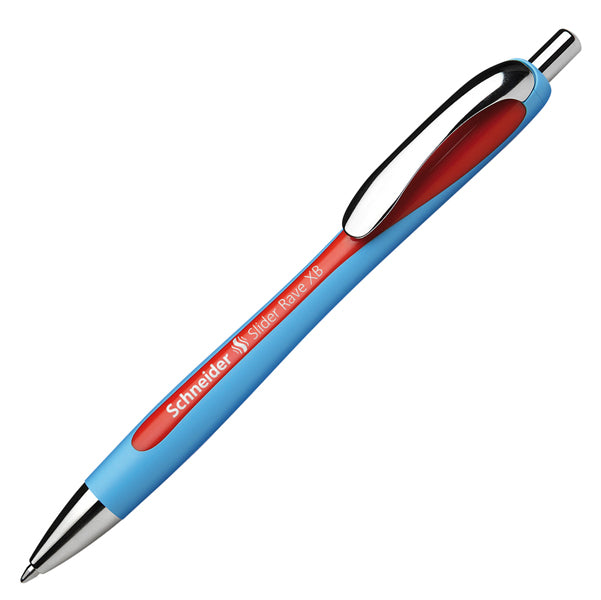 SCHNEIDER - P132502 - Penna a sfera a scatto Slider Rave - punta XB - rosso  - Schneider