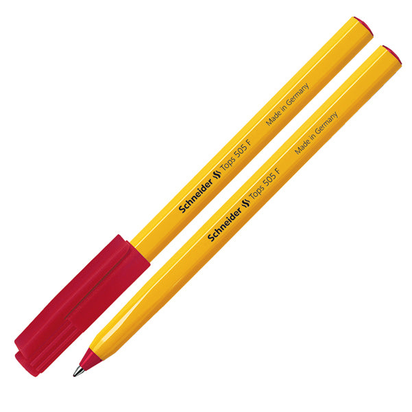 SCHNEIDER - P150502 - Penna a sfera Tops 505  - punta 0,5mm - rosso - Schneider