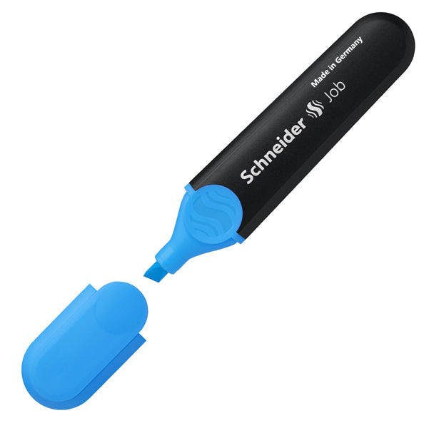 SCHNEIDER - P001503 - Evidenziatore Job - punta a scalpello - tratto da 1,0-5,0mm - colore azzurro - Schneider