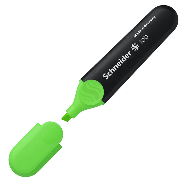 SCHNEIDER - P001504 - Evidenziatore Job - punta a scalpello - tratto da 1,0-5,0mm - colore verde - Schneider