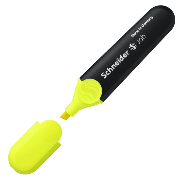 SCHNEIDER - P001505 - Evidenziatore Job - punta a scalpello - tratto da 1,0-5,0mm - colore giallo - Schneider