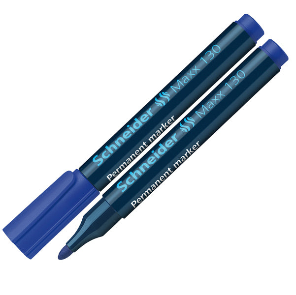 SCHNEIDER - P113003 - Marcatore permanente Maxx 130 - punta conica - Tratto 1,00-3,00mm - blu  - Schneider