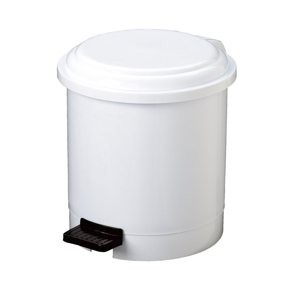 MEDIALINTERNATIONAL - 906103 - Pattumiera a pedale Ruf - PPL - 3 L - diametro 22,5 cm - altezza 21 cm - bianco - Medial International