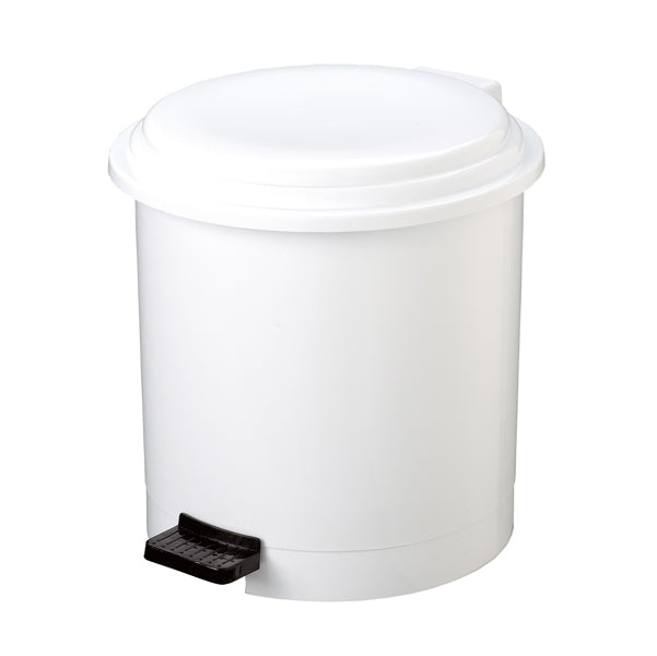 MEDIALINTERNATIONAL - 906112 - Pattumiera a pedale Ruf - diametro 36 cm - altezza 34 cm - 12 L - bianco - Medial International