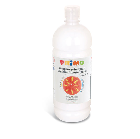 PRIMO - MOROCOLOR - 204BR1000100 - Tempera pronta Primi Passi - 1 L - bianco - Primo