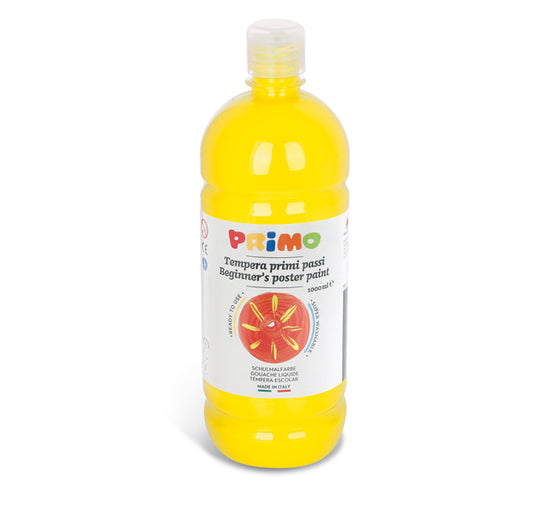 PRIMO - MOROCOLOR - 204BR1000201 - Tempera pronta Primi Passi - 1 L - giallo primario - Primo