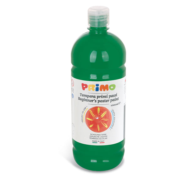 PRIMO - MOROCOLOR - 204BR1000630 - Tempera pronta Primi Passi - 1 L - verde scuro - Primo