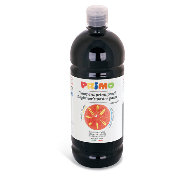 PRIMO - MOROCOLOR - 204BR1000800 - Tempera pronta Primi Passi - 1 L - nero - Primo