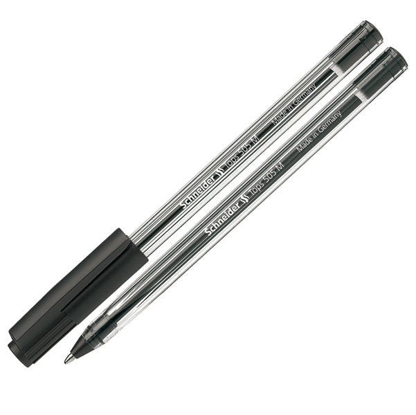 SCHNEIDER - P150601 - Penna a sfera con cappuccio Tops 505  - punta 0,7mm  - nero- Schneider