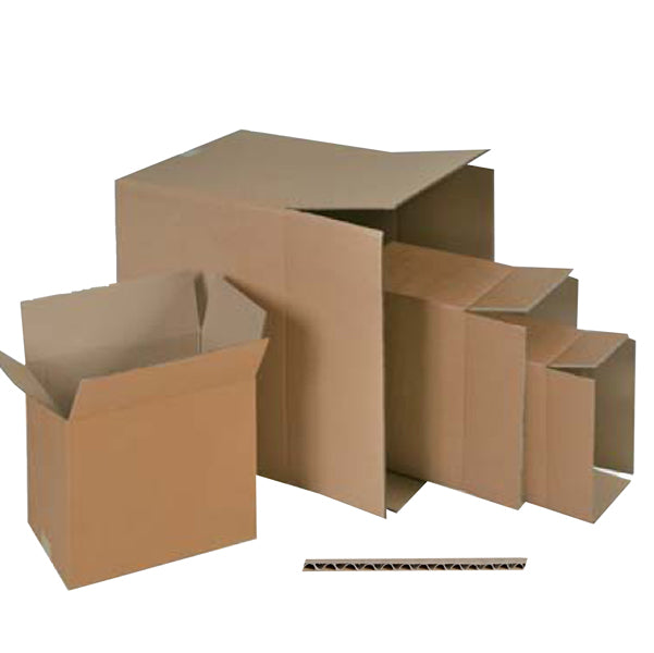 ADDA - 143432 - Scatola per imballo - onda singola - 30,4 x 21,5 x 27,3 cm - cartone - avana - Adda