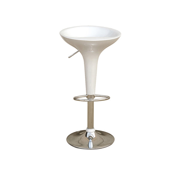 SERENA GROUP - HC148W - Sgabello bar - ABS-acciaio cromato - 35x45x55-78 cm - bianco - Serena Group