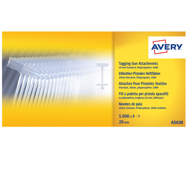 AVERY - AS020 - Fili standard per sparafili - 2 cm - Avery - conf. 5000 pezzi