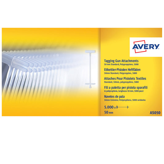 AVERY - AS040 - Fili standard per sparafili - 4 cm - trasparente - Avery - conf. 5000 pezzi