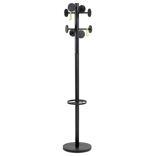 ALBA - PMSTAN3-N - Appendiabiti Stand3 - 8 posti - 175 x 37 cm - nero - Alba