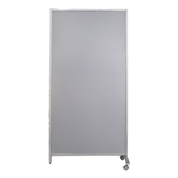 SERENA GROUP - WAL804017G - Paretina divisoria - 80 x 40 x 170 cm - policarbonato-acciaio - grigio chiaro - Serena Group