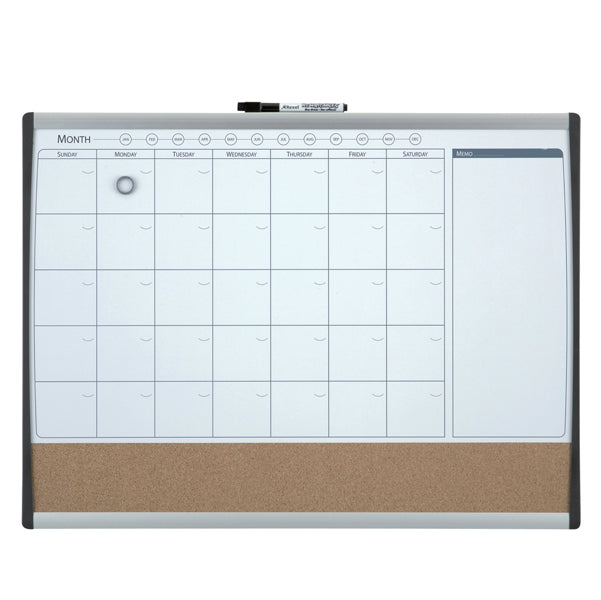 NOBO - 1903813 - Organizer magnetico con calendario mensile - 58,5 x 43 cm - Nobo