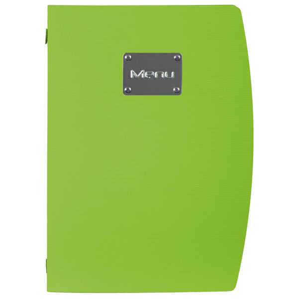SECURIT - MC-RCA4-GR - PortamenU' Rio - 1 inserto doppio incluso - A4 - 24 x 34 cm - verde - Securit