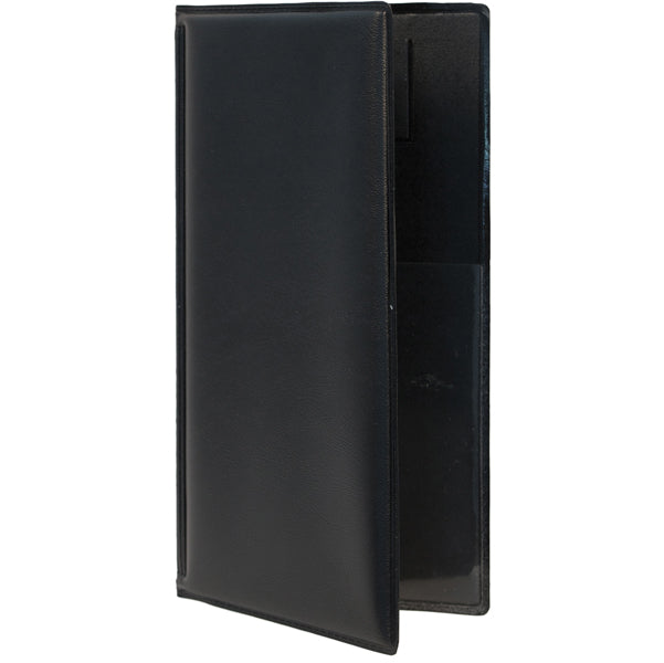 SECURIT - MC-BRBP-BL - Portaconto Basic - 23,7 x 12,5 cm - PVC - nero - 4+2 buste fisse incluse - Securit