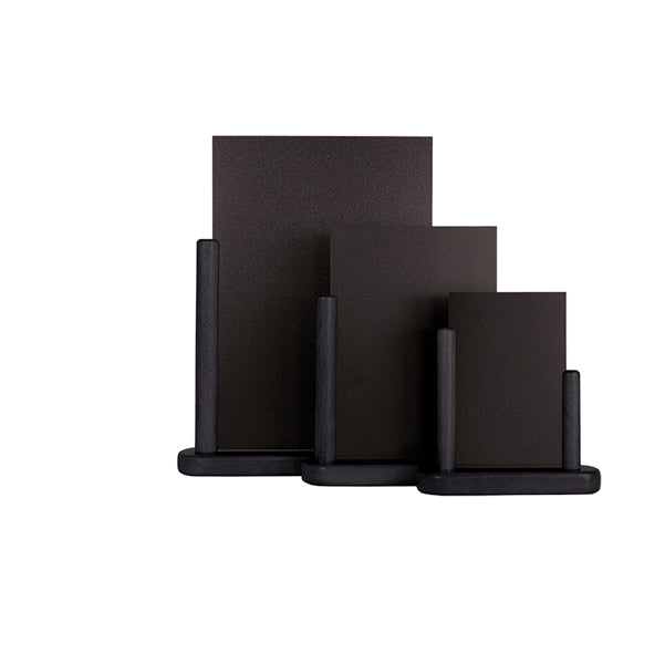 SECURIT - ELE-BL-SM - Lavagna da tavolo Elegant - A6 - 15,5 x 17 x 5 cm - nero - Securit