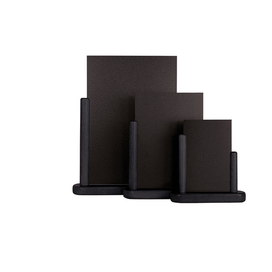 SECURIT - ELE-BL-SM - Lavagna da tavolo Elegant - A6 - 15,5 x 17 x 5 cm - nero - Securit