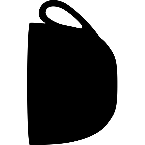 SECURIT - FB-CUP - Lavagna da parete Silhouette - 44,5 x 30 cm - forma tazza - nero - Securit