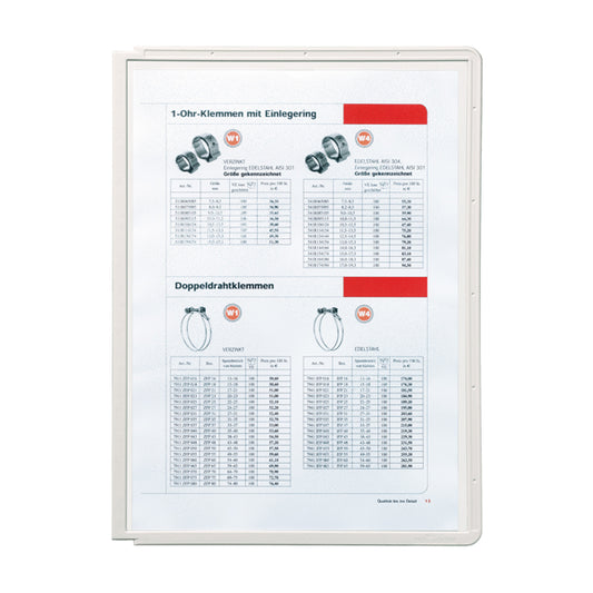 DURABLE - 5606-10 - Pannelli di ricambio Sherpa  per leggii Vario  - grigio - Durable - conf. 5 pezzi