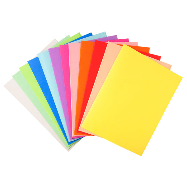 EXACOMPTA - 410000E - Cartelline semplici Forever  - 220 gr - 24x32 cm - mix 10 colori - Exacompta - conf. 100 pezzi