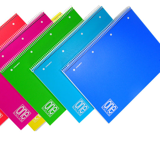 BLASETTI - 2938 - Quaderno One Color - A5+ - forato - quadretto 5 mm - 80 fogli - 80 gr - spiralato - copertina PPL - Blasetti