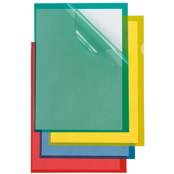 SEI ROTA - 66232205 - Cartelline a L Poli 150 Color - PPL - buccia - 21x29,7 cm - verde - Sei Rota - conf. 25 pezzi
