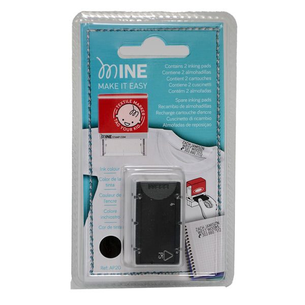COLOP - MINE AP 20 - Tampone di ricambio per timbro Mine - nero - Colop - conf. 2 pezzi