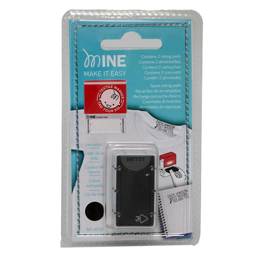 COLOP - MINE AP 20 - Tampone di ricambio per timbro Mine - nero - Colop - conf. 2 pezzi