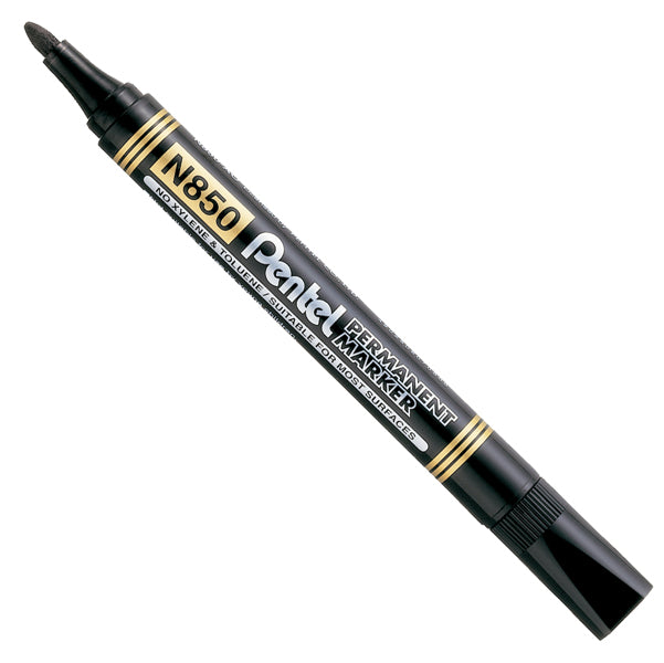 PENTEL - N850-AE - Marcatore permanente N850 - punta tonda - nero - Amiko Pentel