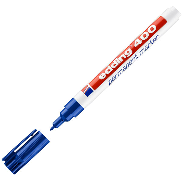 EDDING - E-400 003 - Marcatore permanente Edding 400 - punta conica - tratto 2,00-4,00mm - blu - Edding