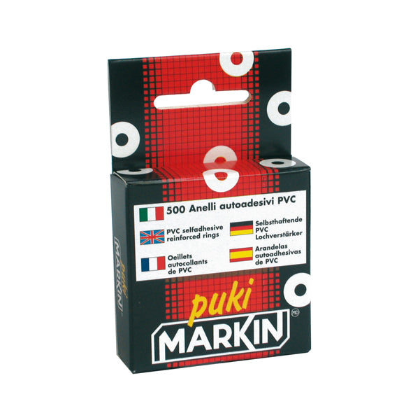 MARKIN - X260PUKIT - Salvabuchi adesivi - trasparente - Markin - conf. 500 pezzi