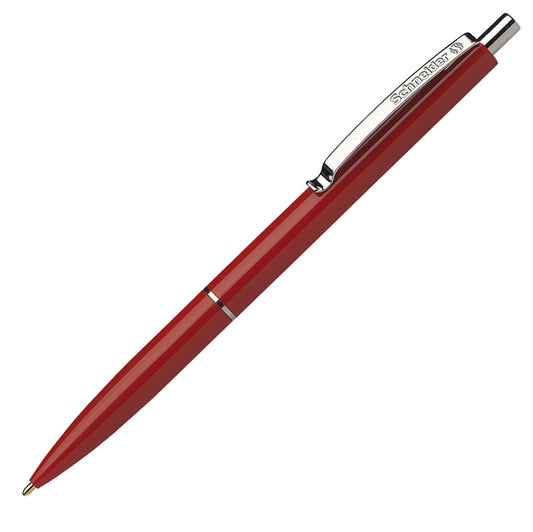 SCHNEIDER - P003082 - Penna a sfera a scatto K15 - punta media - rosso - Schneider