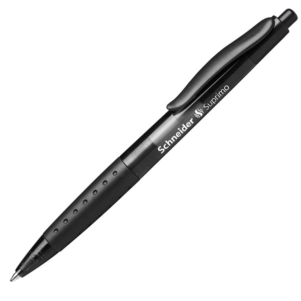 SCHNEIDER - P135601 - Penna a sfera a scatto Suprimo  - tratto medio - nero - Schneider