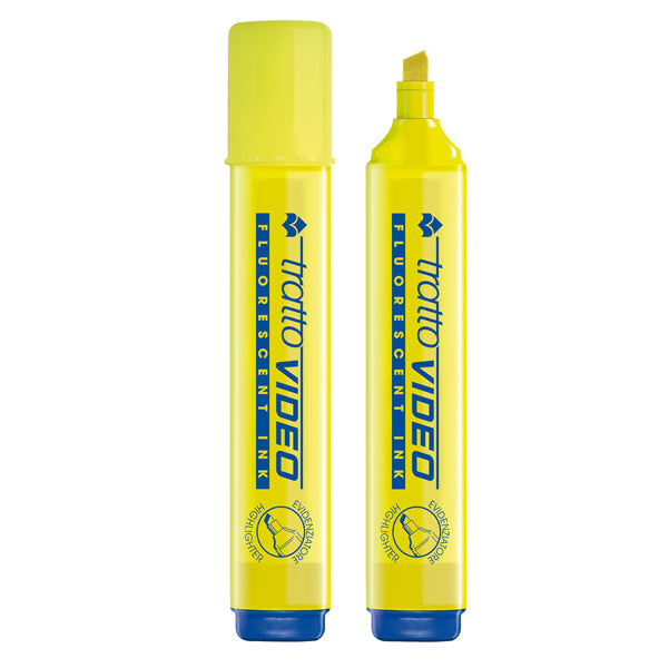 TRATTO - 830201 - Evidenziatore Tratto Video  - punta a scalpello - tratto da 1,0mm-5,0mm - giallo - Tratto