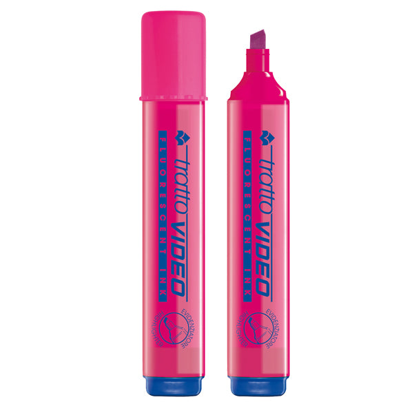 TRATTO - 830207 - Evidenziatore Tratto Video  - punta a scalpello - tratto da 1,0-5,0mm - fucsia - Tratto
