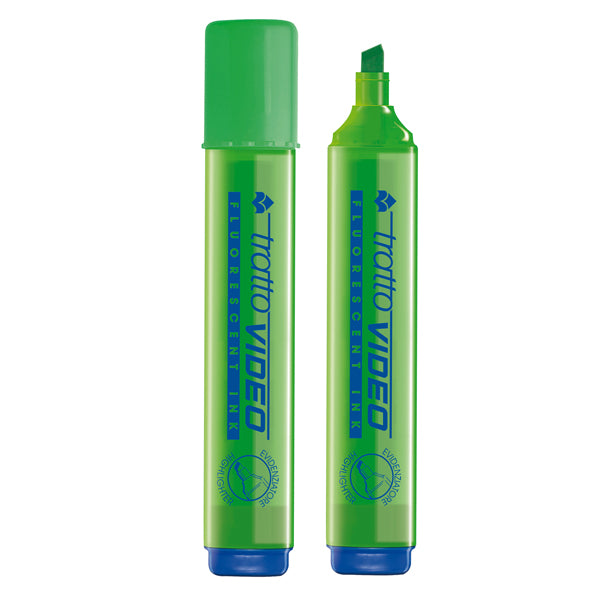 TRATTO - 830202 - Evidenziatore Tratto Video  - punta a scalpello - tratto da 1,0mm-5,0mm - verde - Tratto