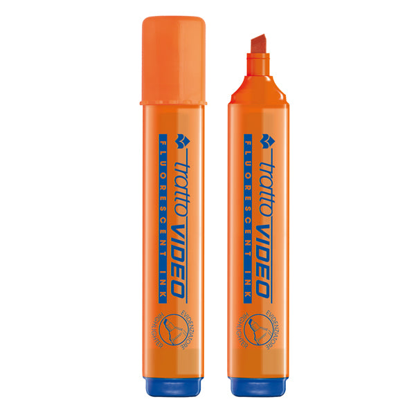 TRATTO - 830203 - Evidenziatore Tratto Video  - punta a scalpello - tratto da 1,0-5,0mm - arancio - Tratto