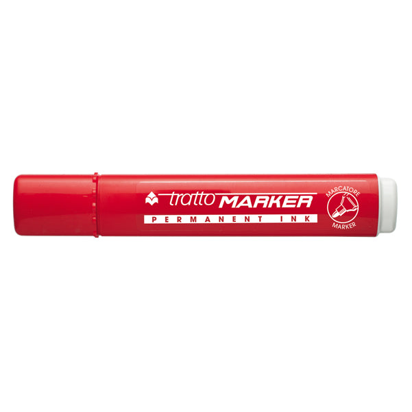 TRATTO - 841102 - Marcatore permanente Marker - punta tonda - tratto 2,50mm - rosso - Tratto