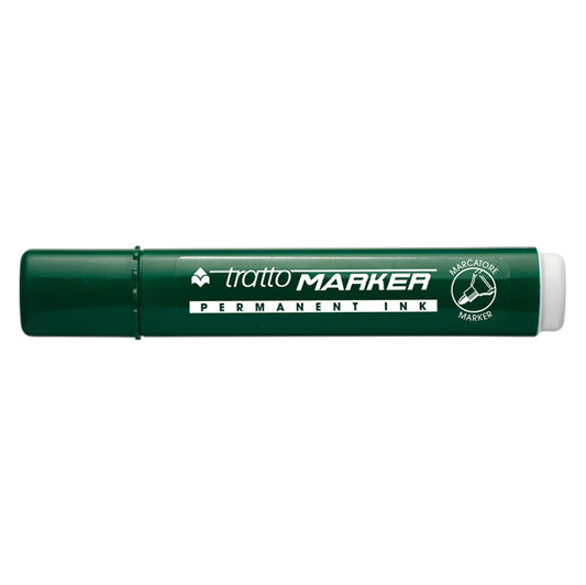 TRATTO - 841104 - Marcatore permanente Marker - punta tonda - tratto 2,50mm - verde - Tratto
